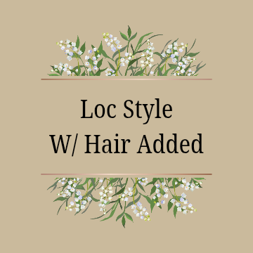 Loc styles w/ Hair added